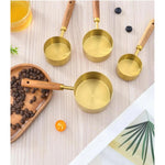 4'lü Ahşap Saplı Ölçü Kaşığı