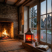 Dekoratif Ledli Şömine Lamba