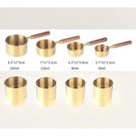 4'lü Ahşap Saplı Ölçü Kaşığı