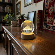 3D İstanbul (Ayasofya) Temalı Kristal Cam Küre Led Lamba